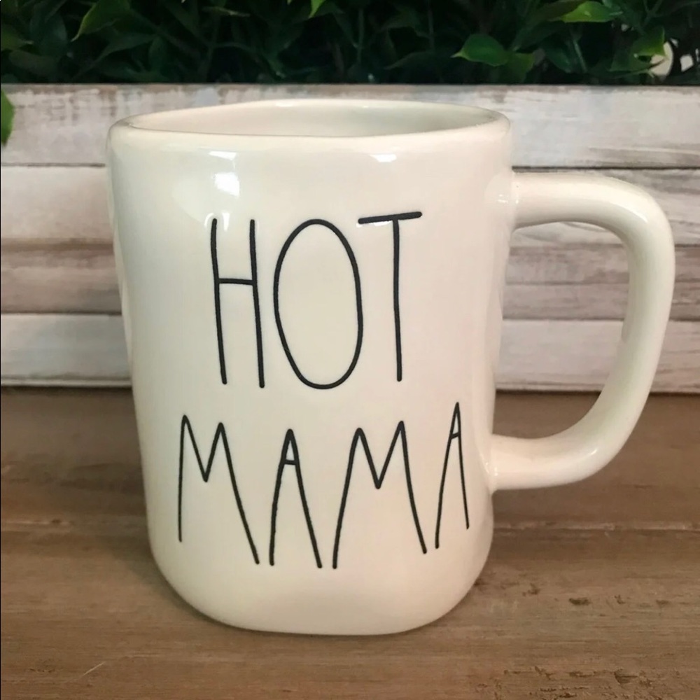 Rae Dunn Large Letter Mug HOT MAMA